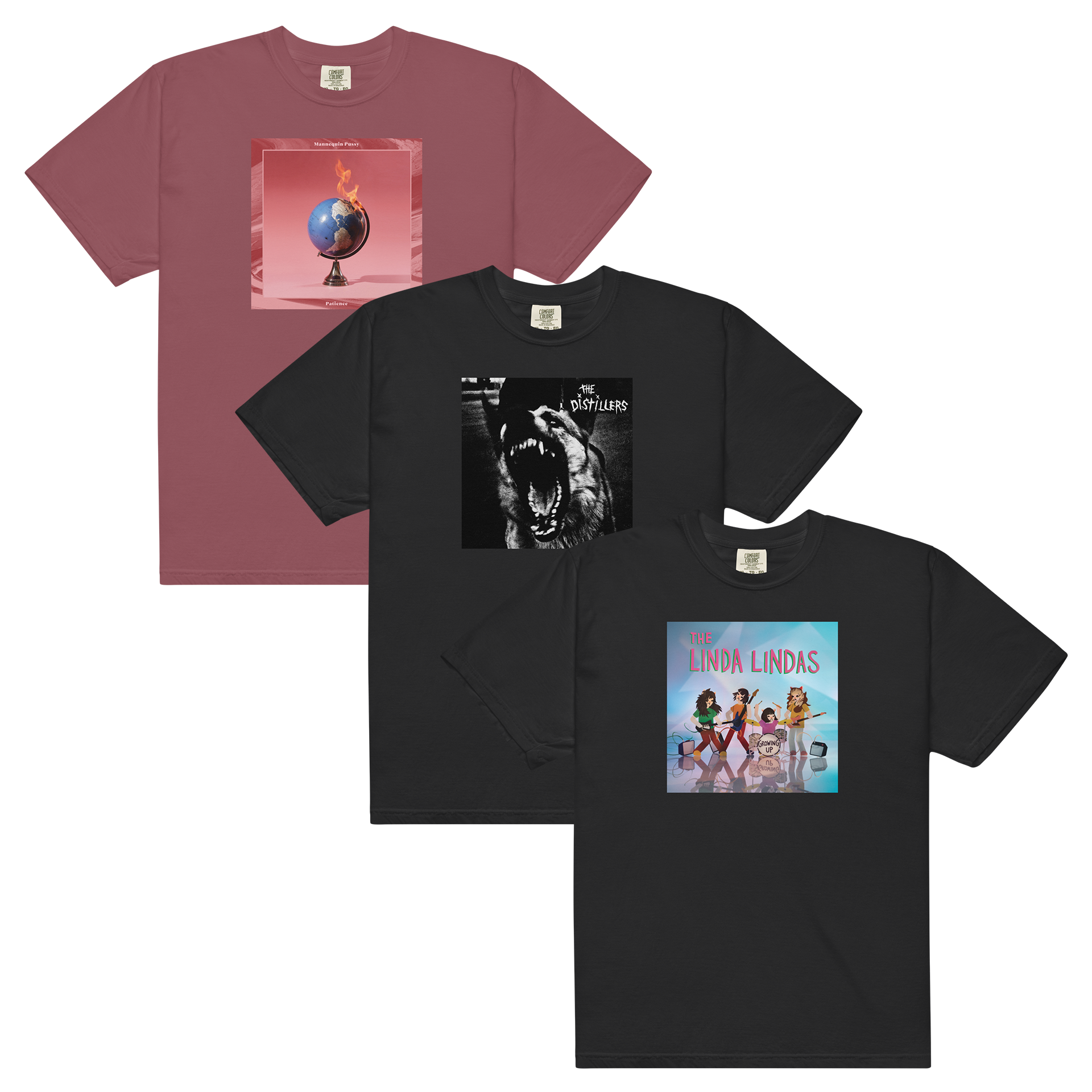mannequin-pussy-patience-distillers-t-shirt-3er-bundle-baumwolle image 1