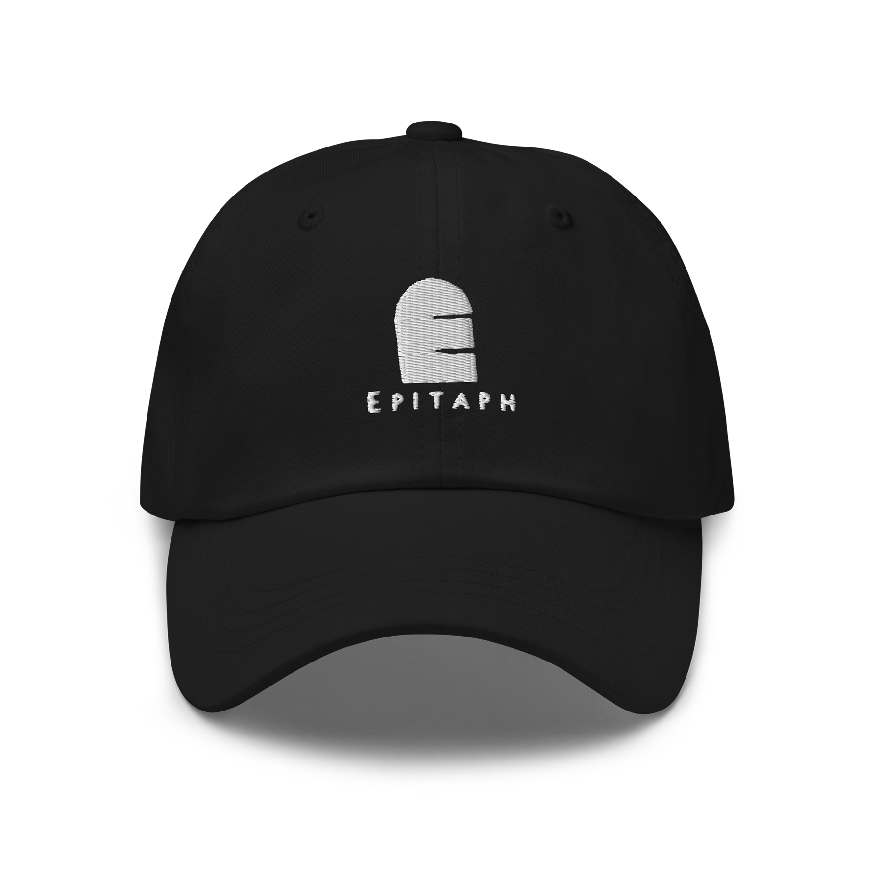 epitaph-records-tombstone-logo-cap-schwarz-dad-hat image 1