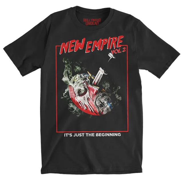 hollywood-undead-new-empire-2-mask-t-shirt-schwarz-unisex image 1