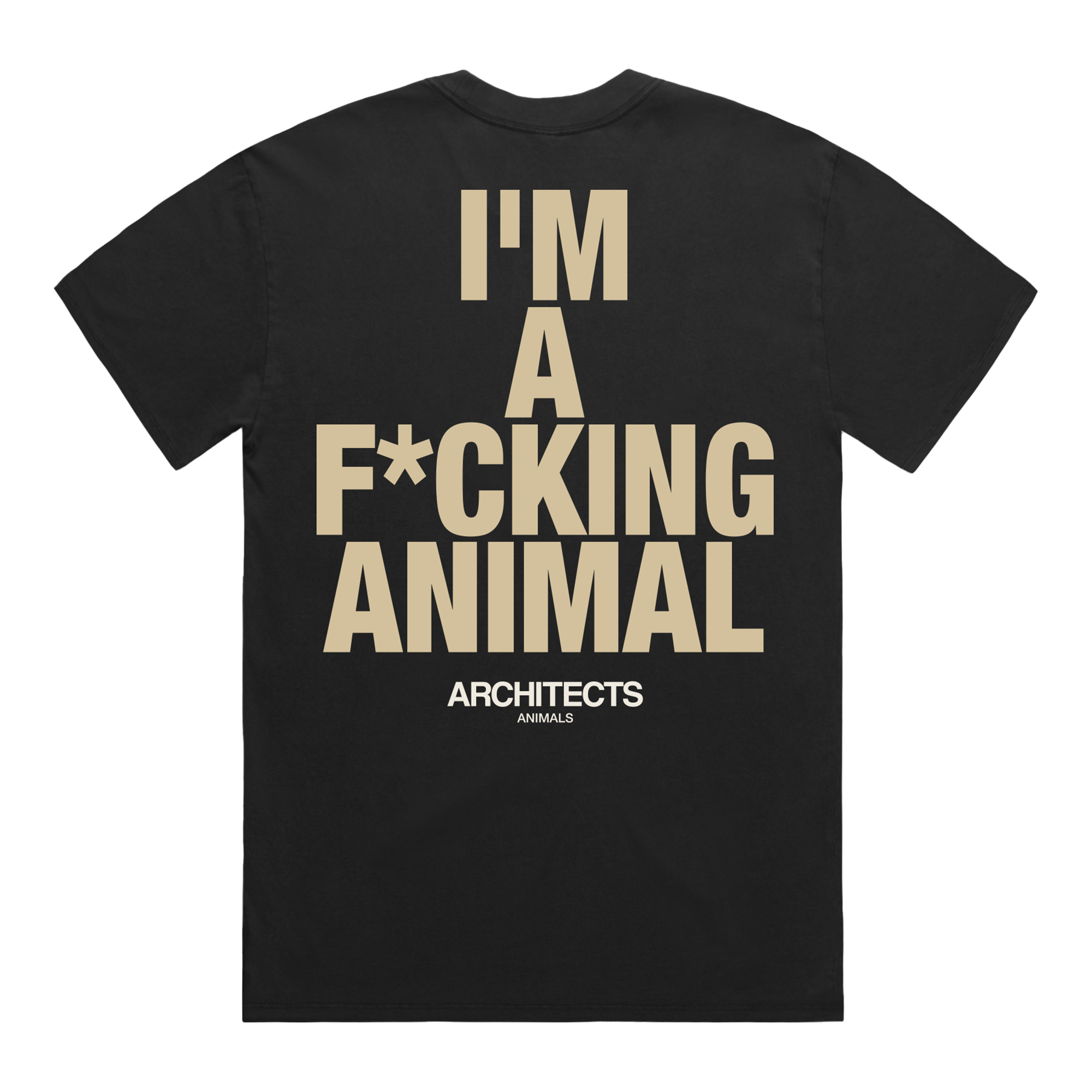 architects-i-m-a-f-cking-animal-t-shirt-schwarz-baumwolle image 2