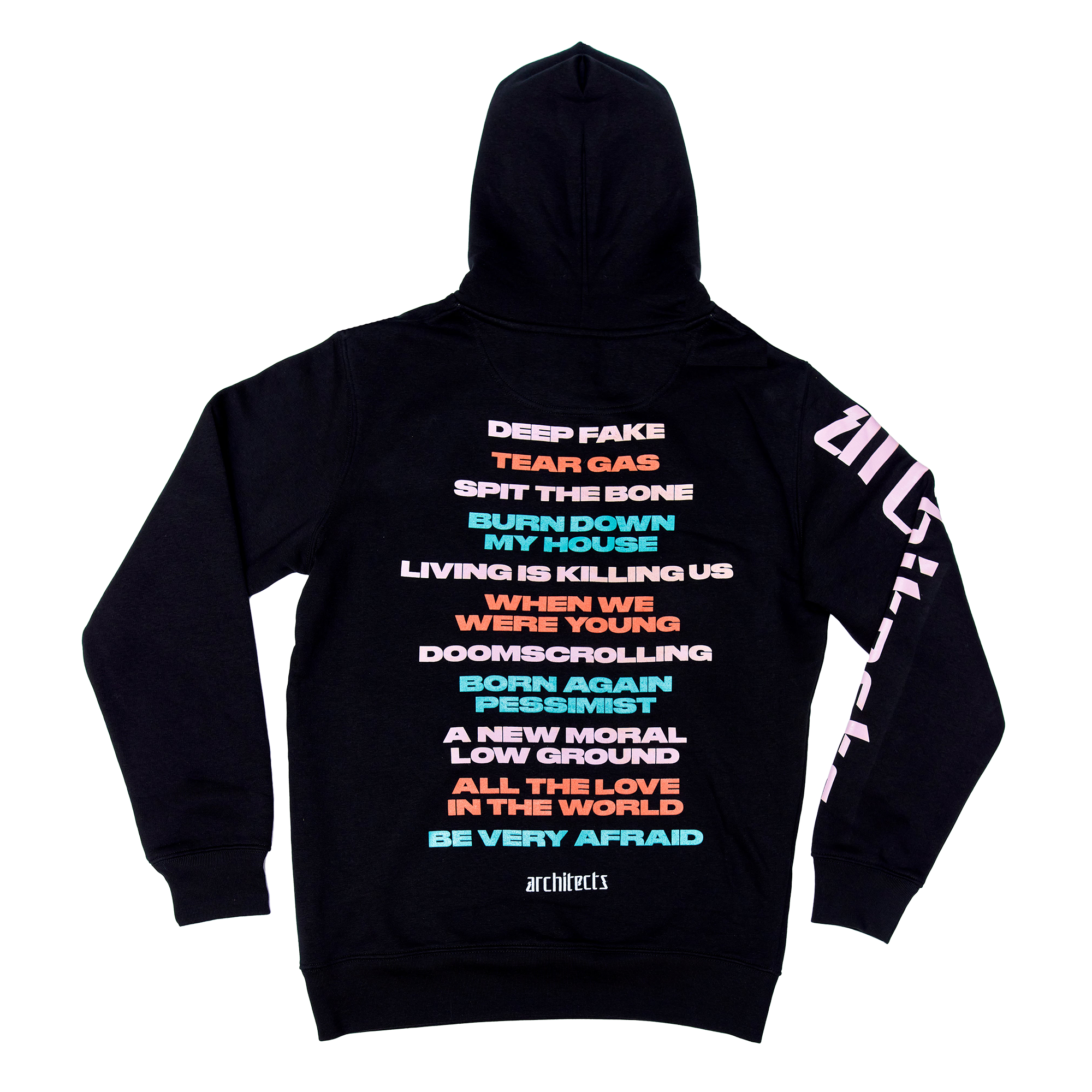 architects-broken-hoodie-schwarz-kapuzenpullover-bio-baumwolle image 2