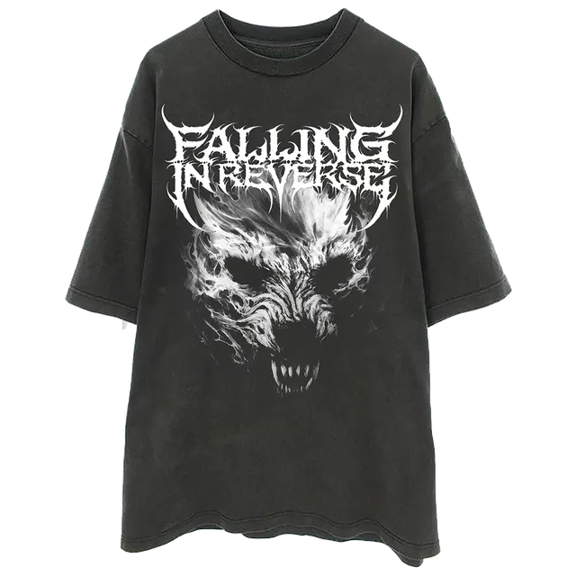 falling-in-reverse-wolf-tee-t-shirt-schwarz-heavyweight image 1