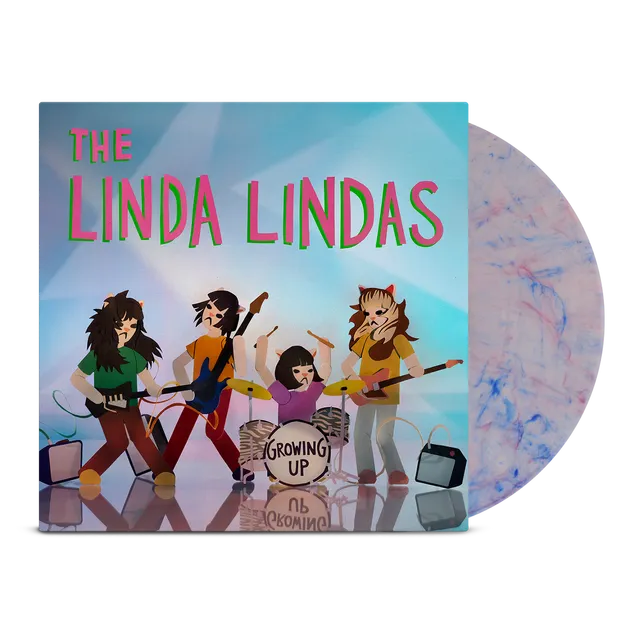 linda-lindas-growing-up-lp-vinyl-clear-blue-pink image 1