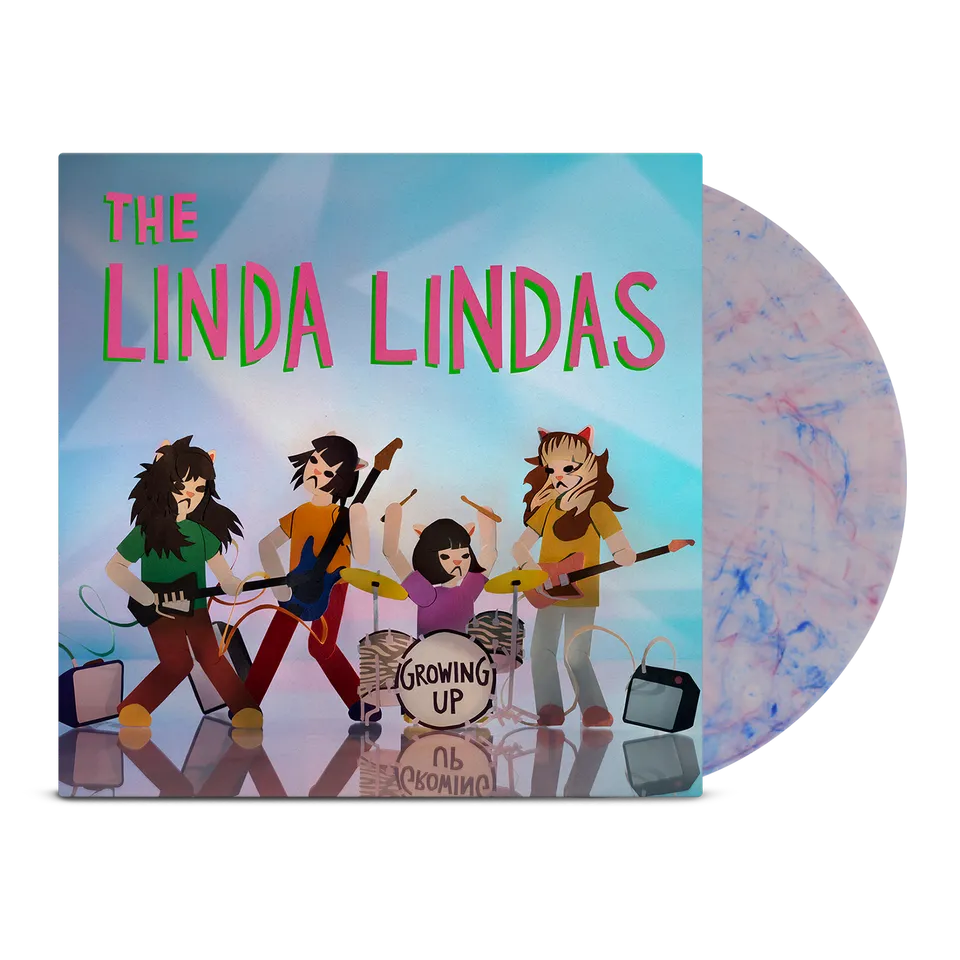 linda-lindas-growing-up-lp-vinyl-clear-blue-pink image 1