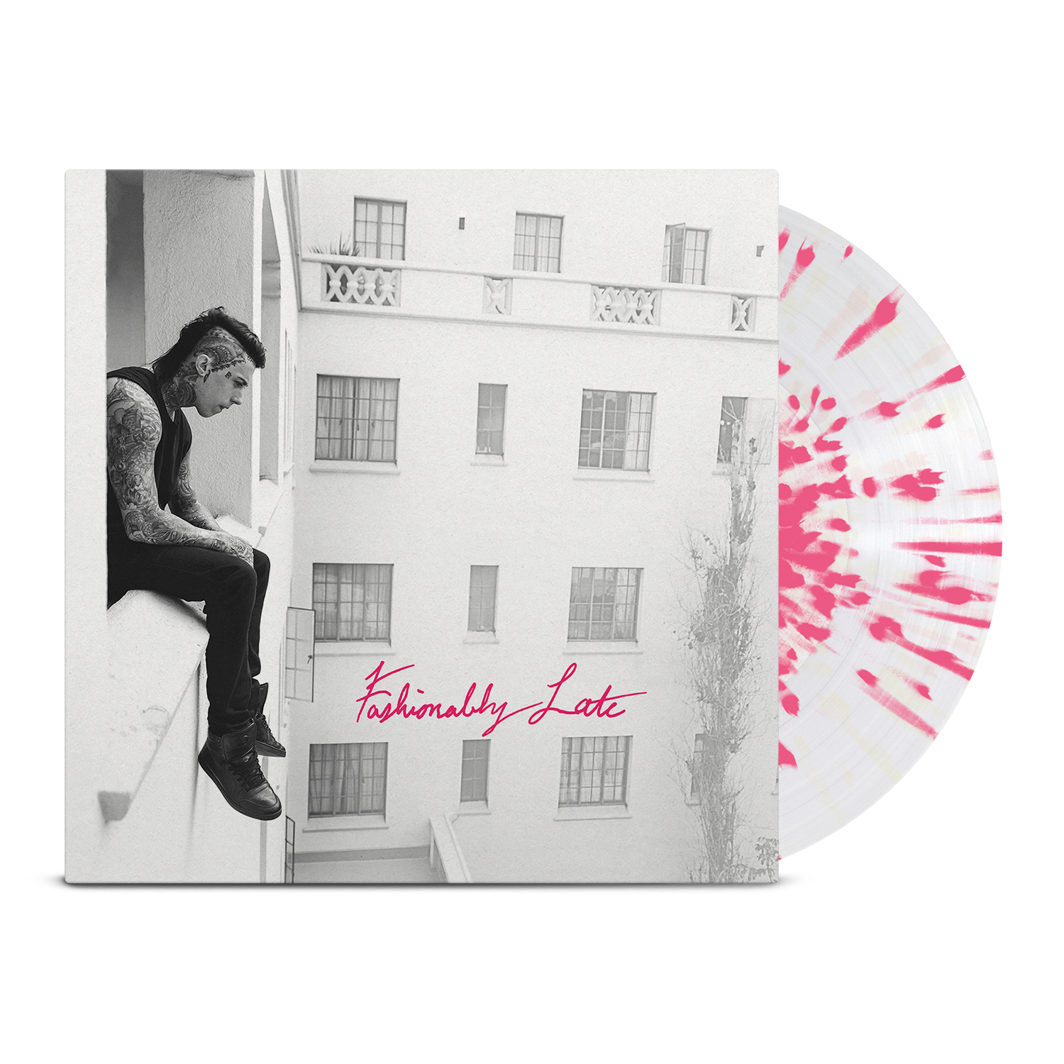 falling-in-reverse-fashionably-late-lp-vinyl-clear-pink image 1