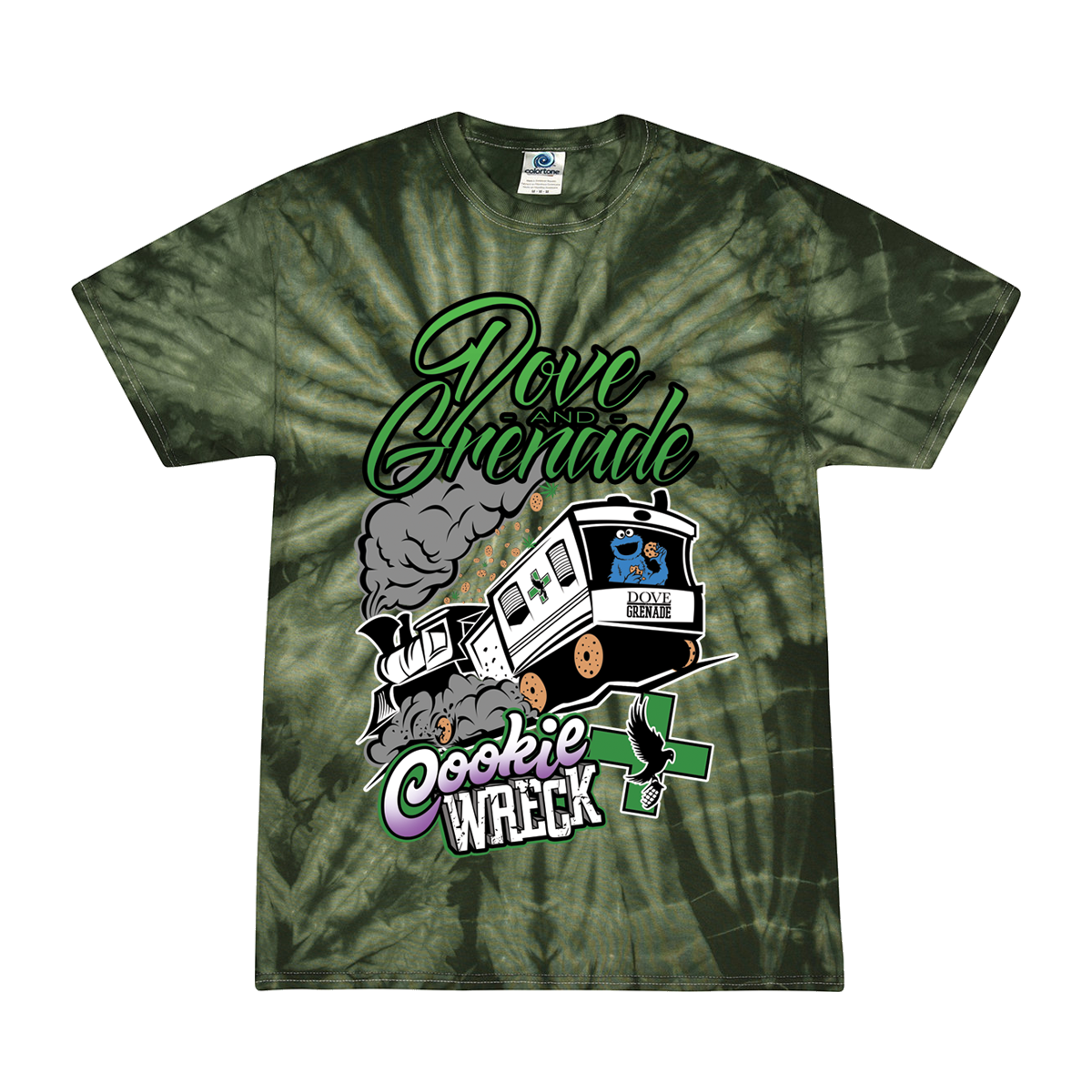 hollywood-undead-cookie-wreck-t-shirt-spider-dye-baumwolle image 1