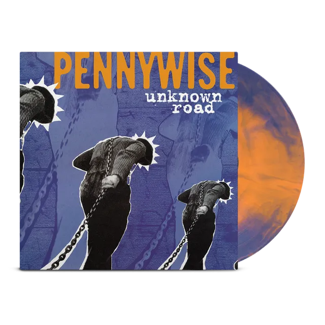 pennywise-unknown-road-lp-galaxy-vinyl-orange-blau image 1