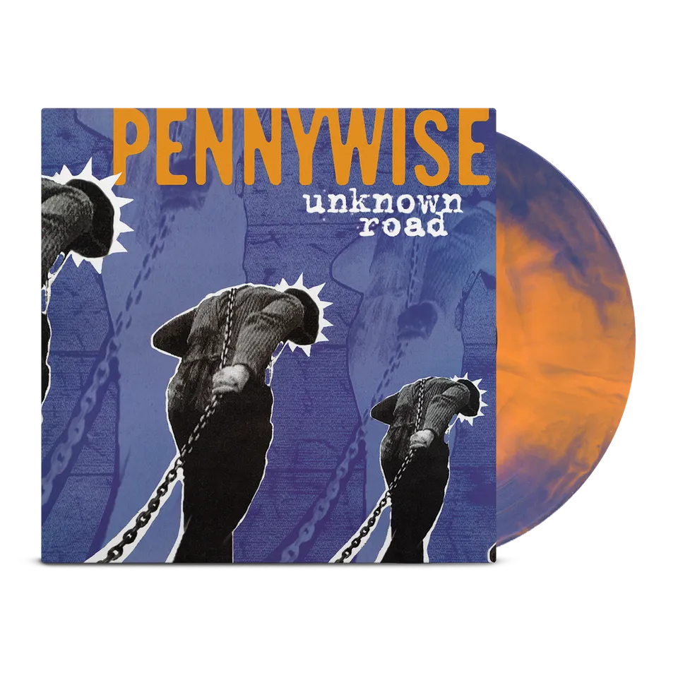 pennywise-unknown-road-lp-galaxy-vinyl-orange-blau image 1