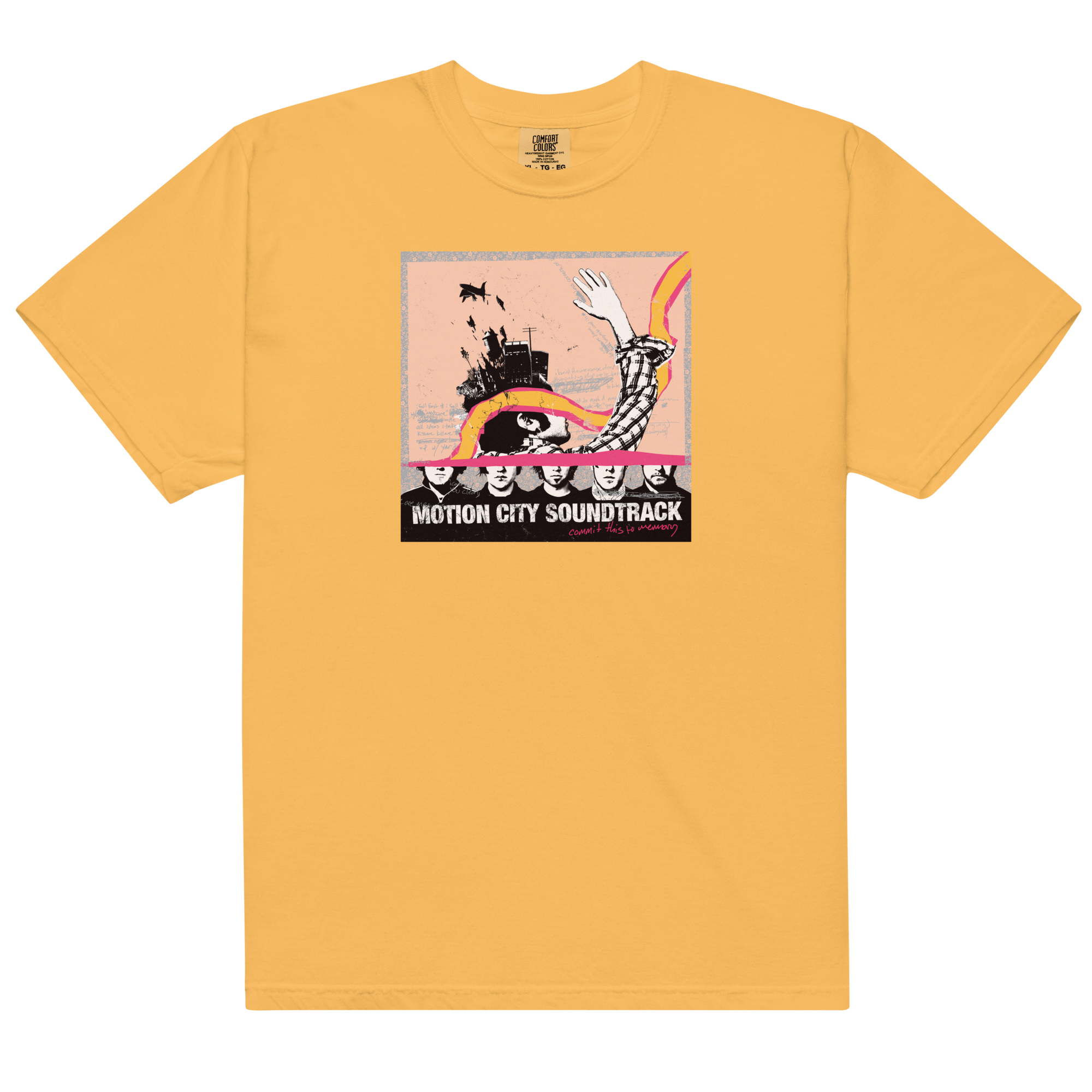 motion-city-commit-this-to-memory-t-shirt-gelb image 1
