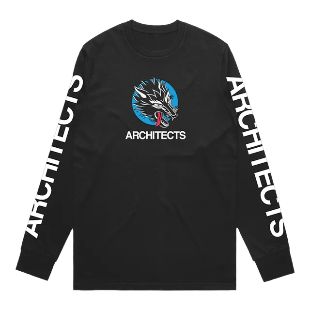 architects-wolf-head-longsleeve-langarmshirt-schwarz image 1