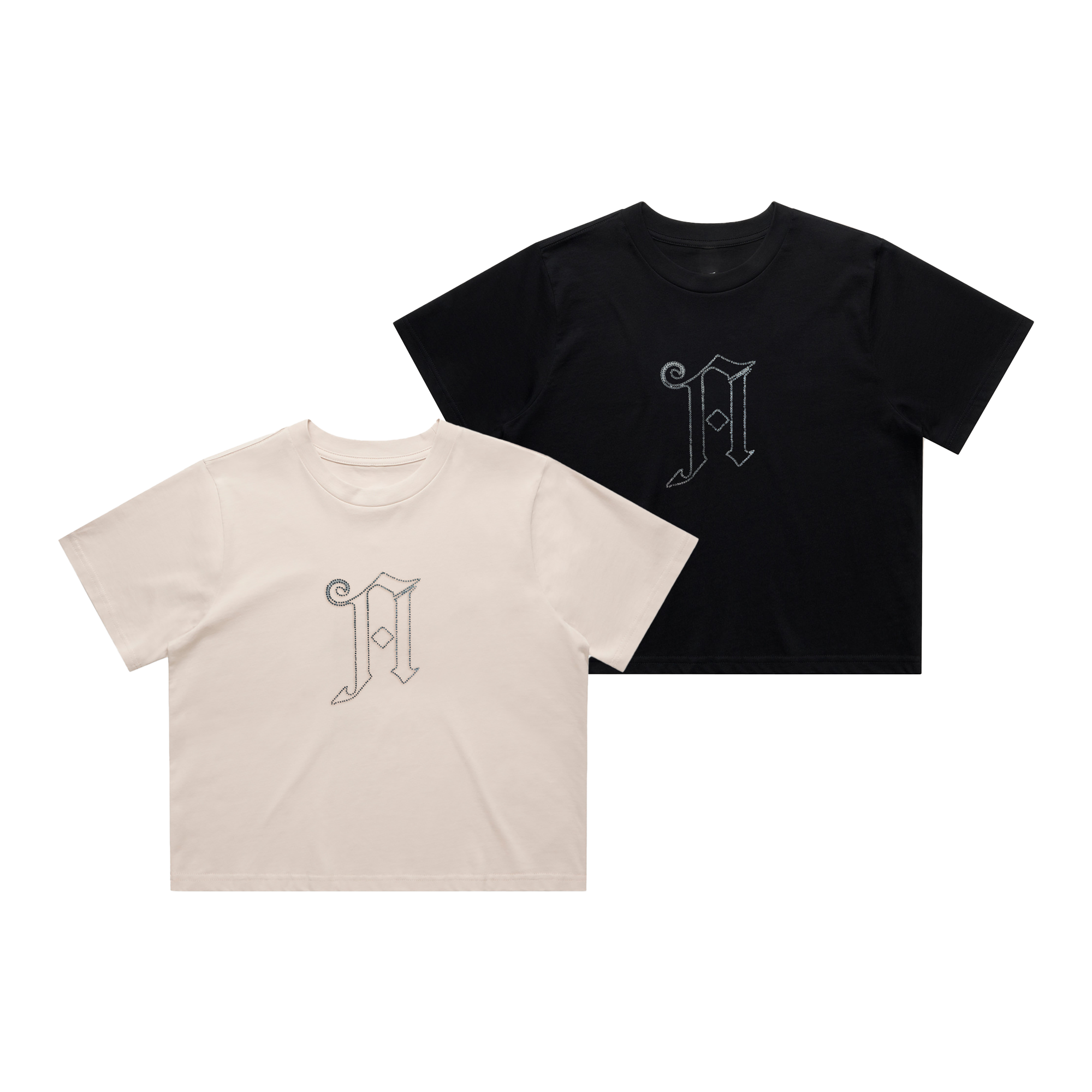 architects-diamonte-crop-t-shirt-schwarz-baumwolle-cropped-fit image 1