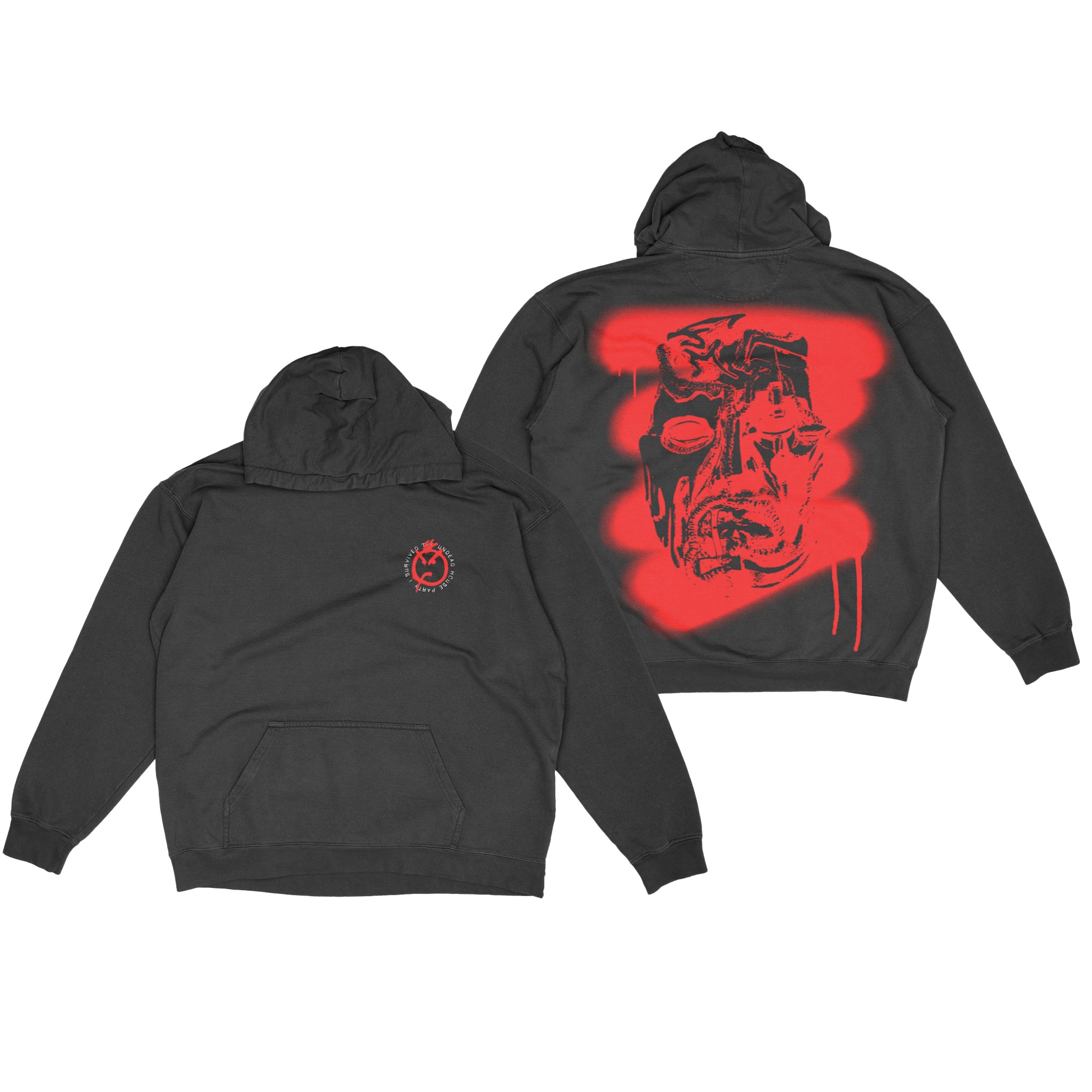 hollywood-undead-deadbite-stencil-hoodie-schwarz-fleece image 1