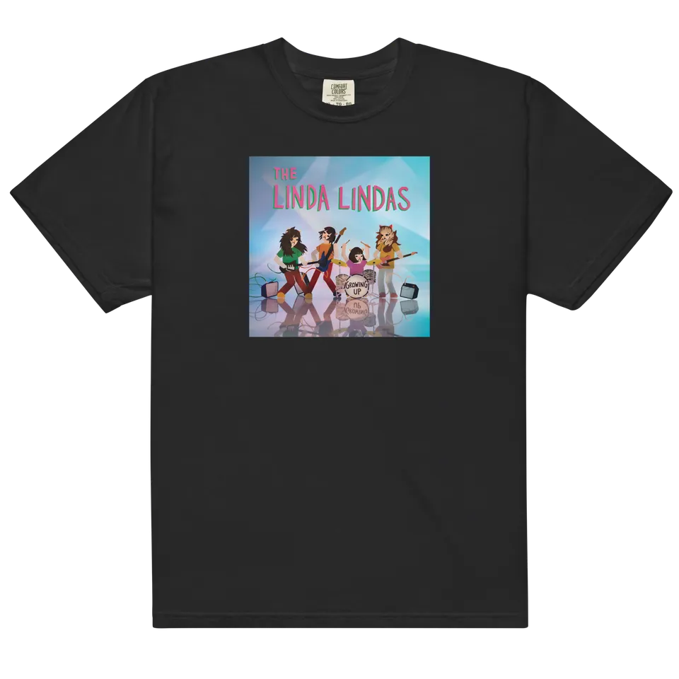 growing-up-t-shirt-schwarz-baumwolle-relaxed-fit-bandshirt image 1