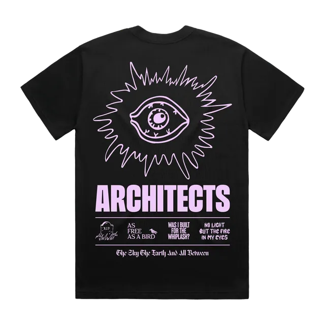 architects-the-eye-between-t-shirt-schwarz-pink-print image 1