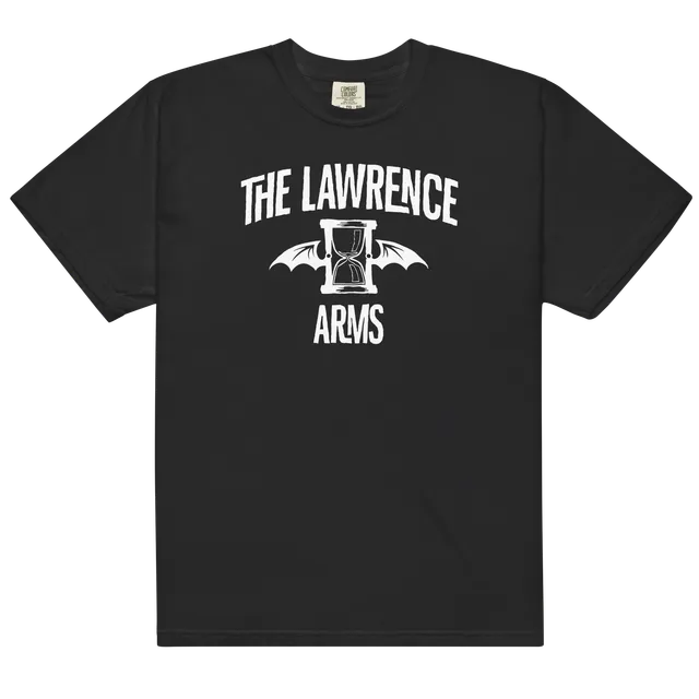 lawrence-arms-flappy-logo-t-shirt-schwarz-baumwolle image 1