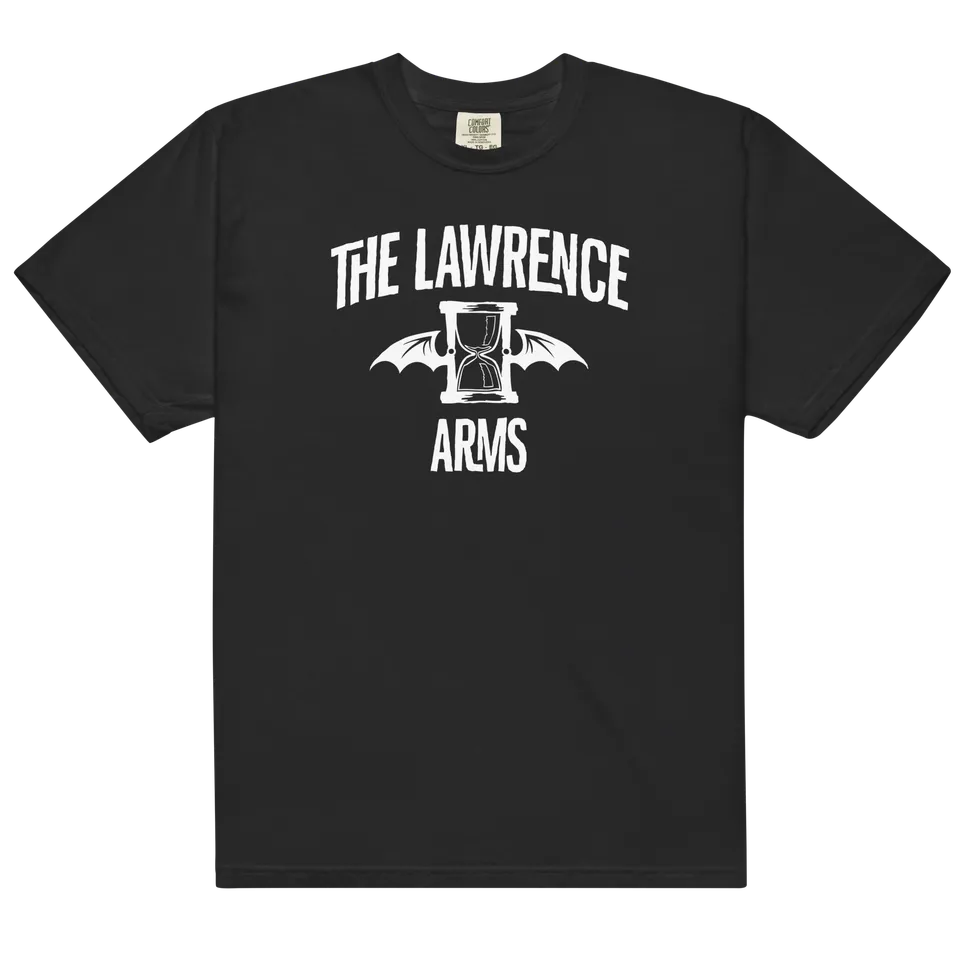lawrence-arms-flappy-logo-t-shirt-schwarz-baumwolle image 1