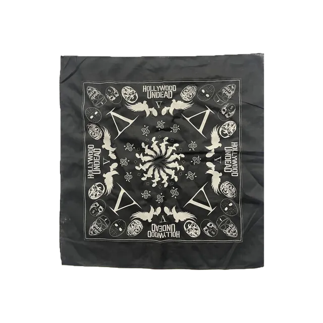 hollywood-undead-v-logo-bandana-halstuch-schwarz-dove-grenade image 1