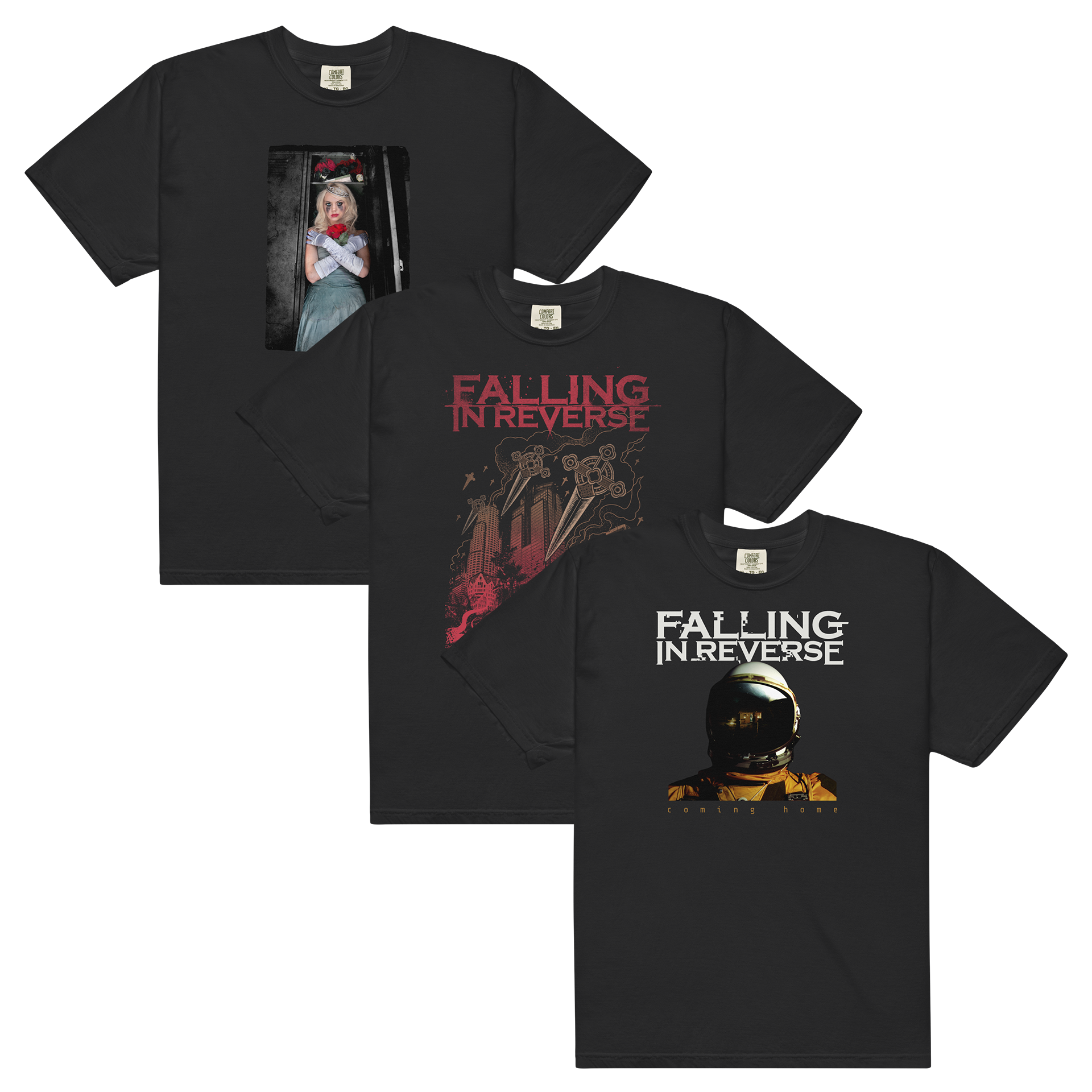falling-in-reverse-bundle-save-t-shirt-set-schwarz-3er-baumwolle image 1