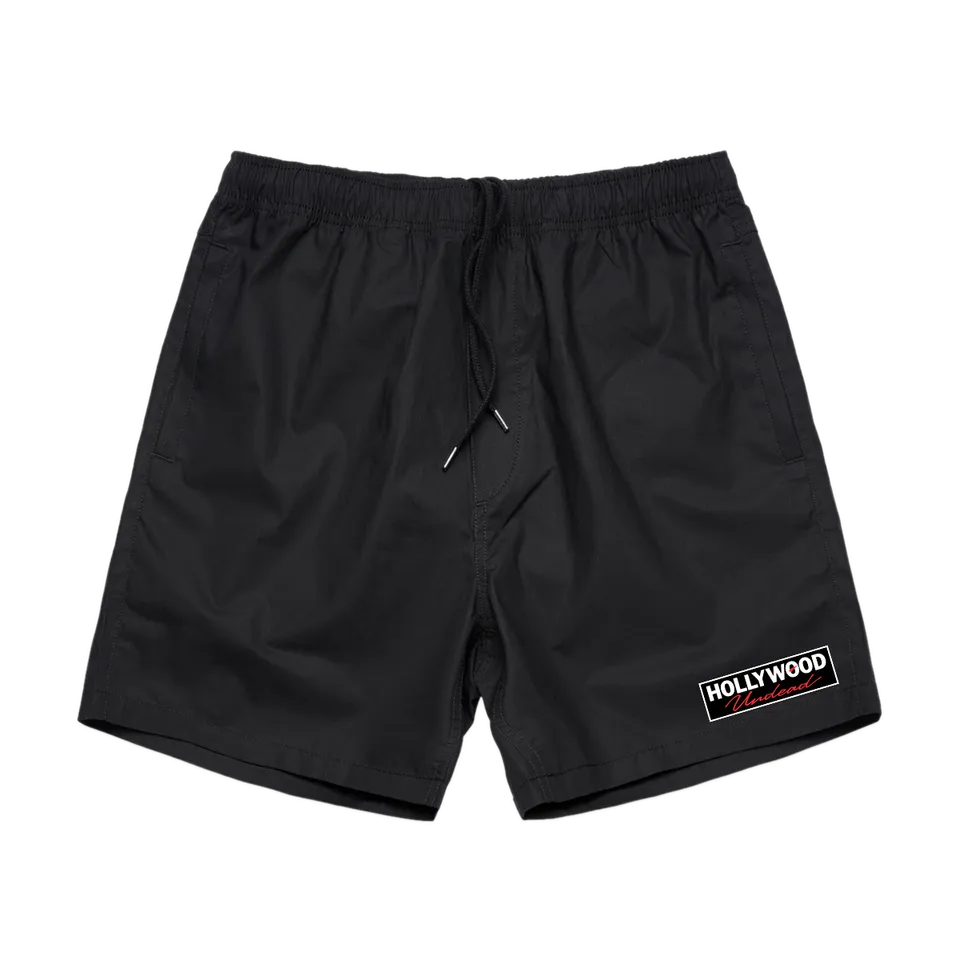hollywood-undead-big-box-logo-shorts-schwarz-baumwolle image 1