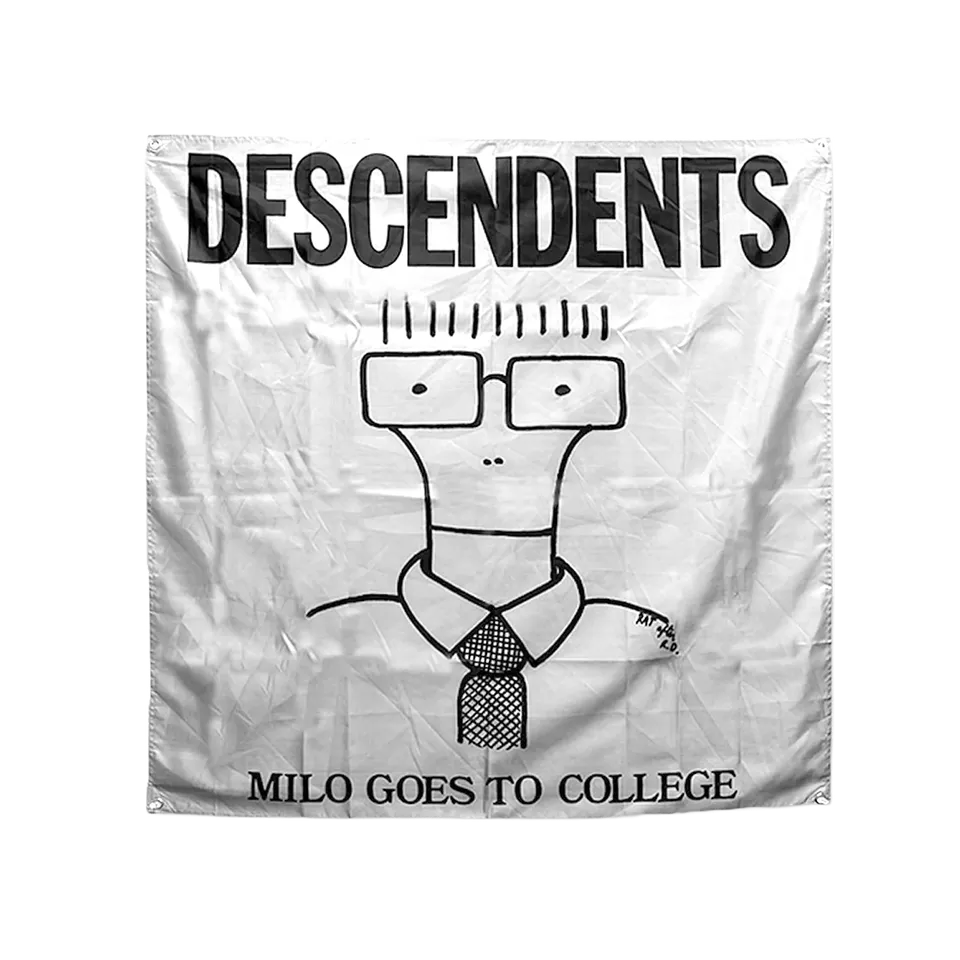 descendents-milo-goes-to-college-flagge-grau-117cm image 1