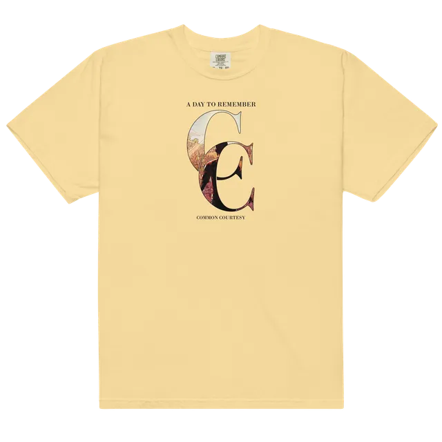 a-day-to-remember-common-courtesy-t-shirt-gelb-albumprint image 1