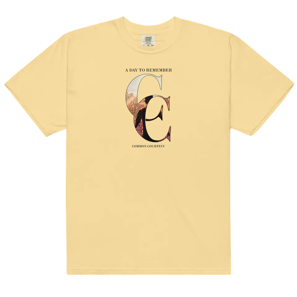 a-day-to-remember-common-courtesy-t-shirt-gelb-albumprint image 1
