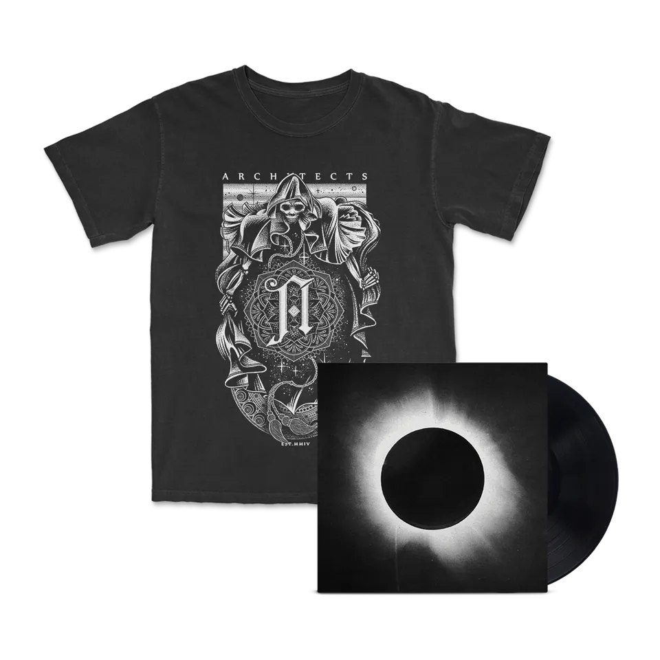 architects-all-our-gods-lp-reaper-t-shirt-bundle-schwarz image 1