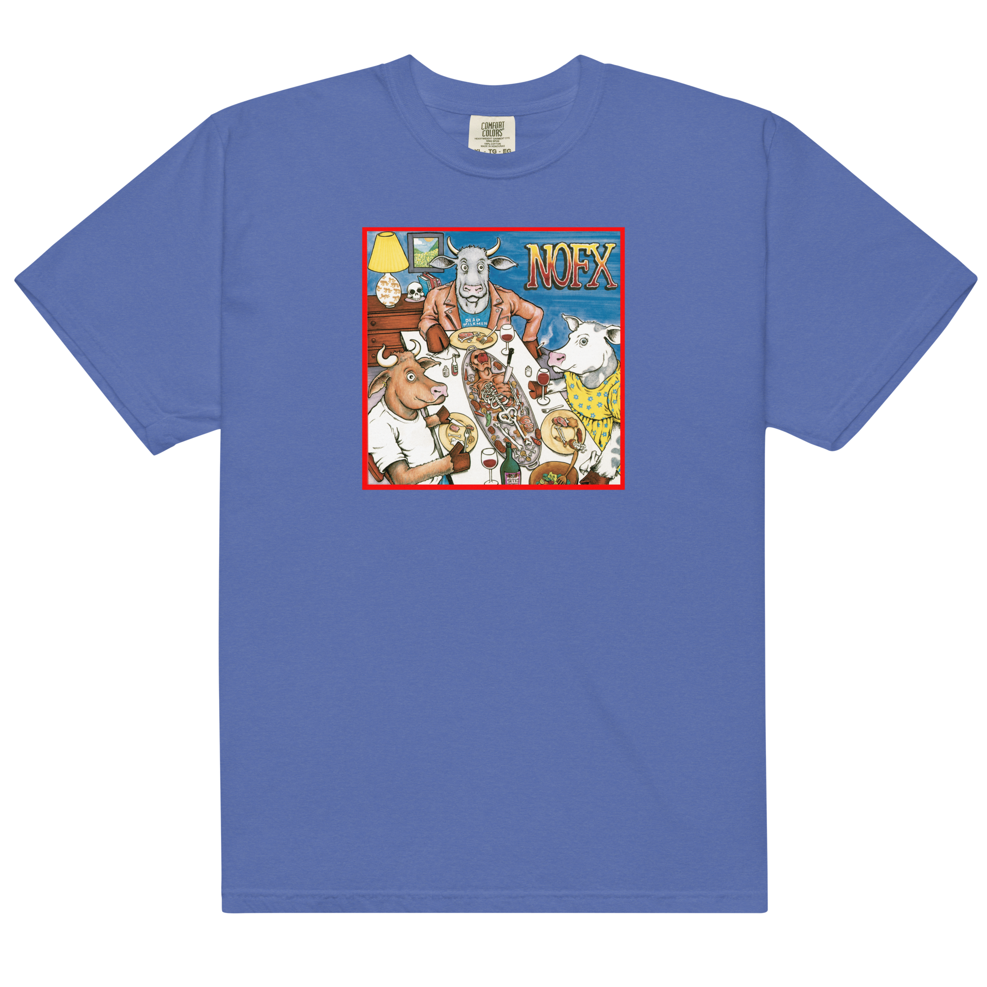 nofx-liberal-animation-t-shirt-blau-baumwolle image 1