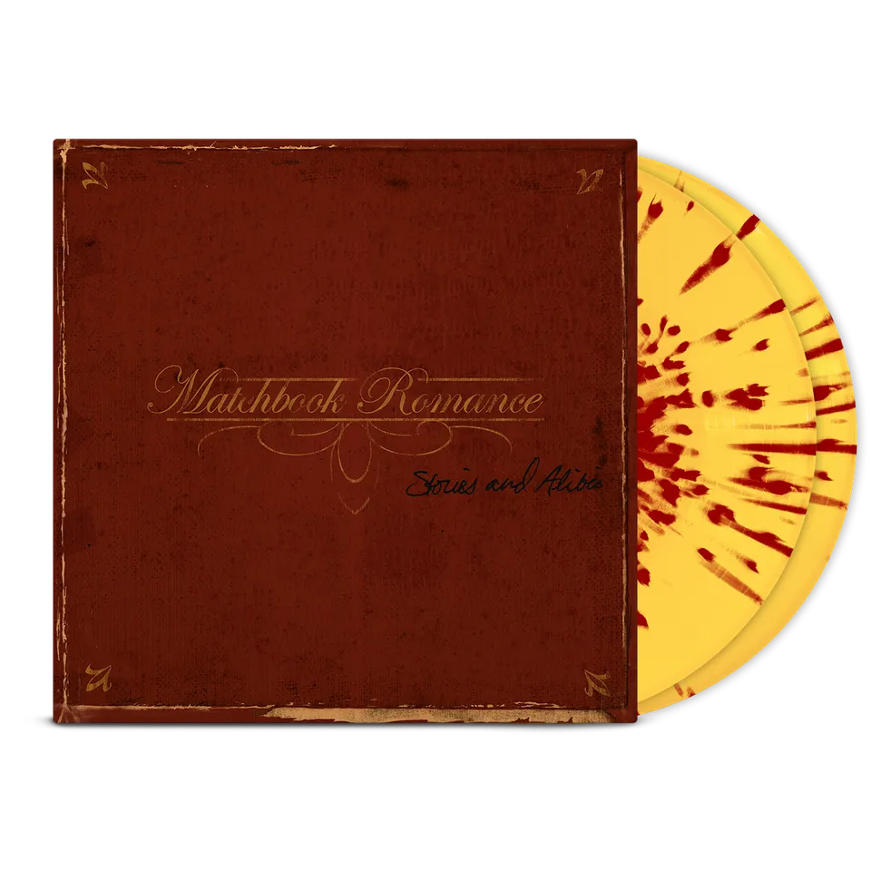 matchbook-romance-stories-and-alibis-2xlp-gold-red-splatter image 1