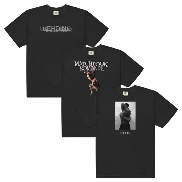 from-first-to-last-saosin-matchbook-bundle-3x-t-shirt-schwarz image 1
