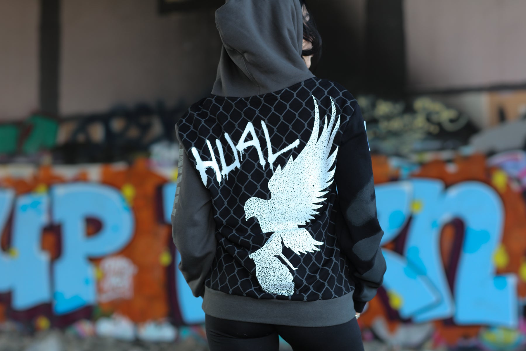 hollywood-undead-hu4l-pullover-hoodie-schwarz-patch image 4