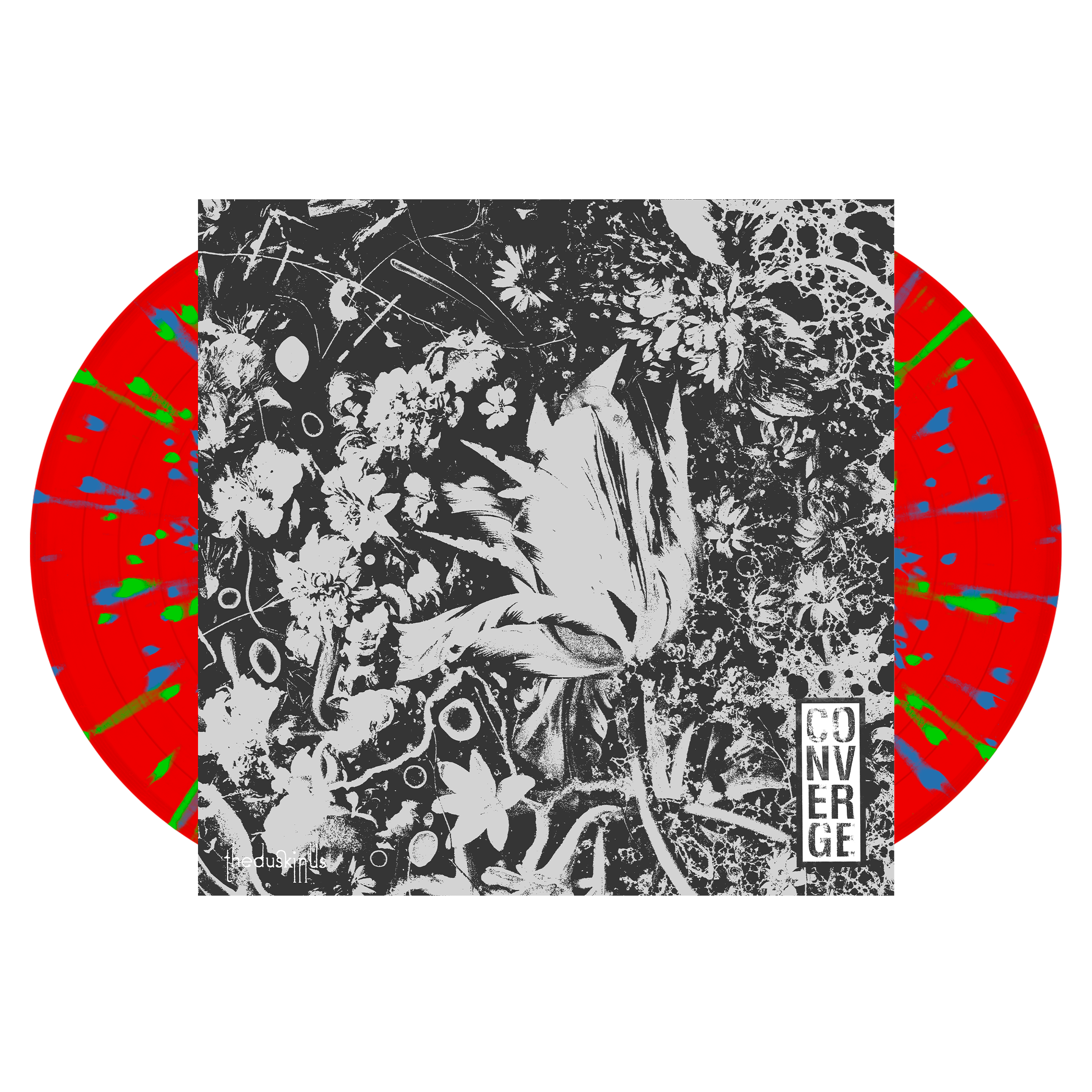 converge-the-dusk-in-us-2xlp-vinyl-rot-gr-n-blau-splatter image 1