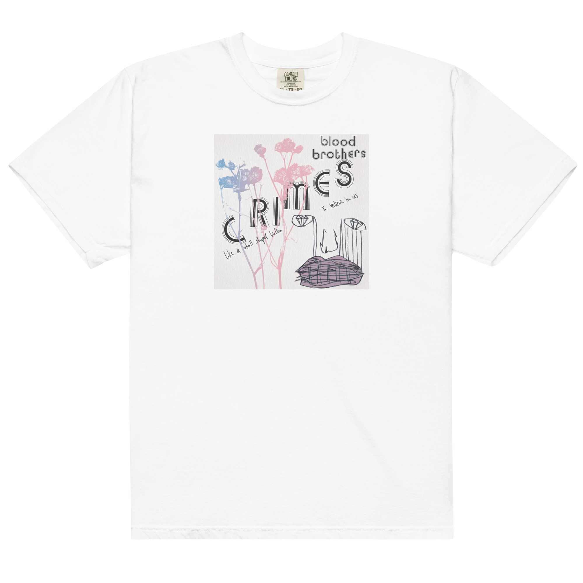 crimes-t-shirt-white-album-cover-shirt-wei image 1