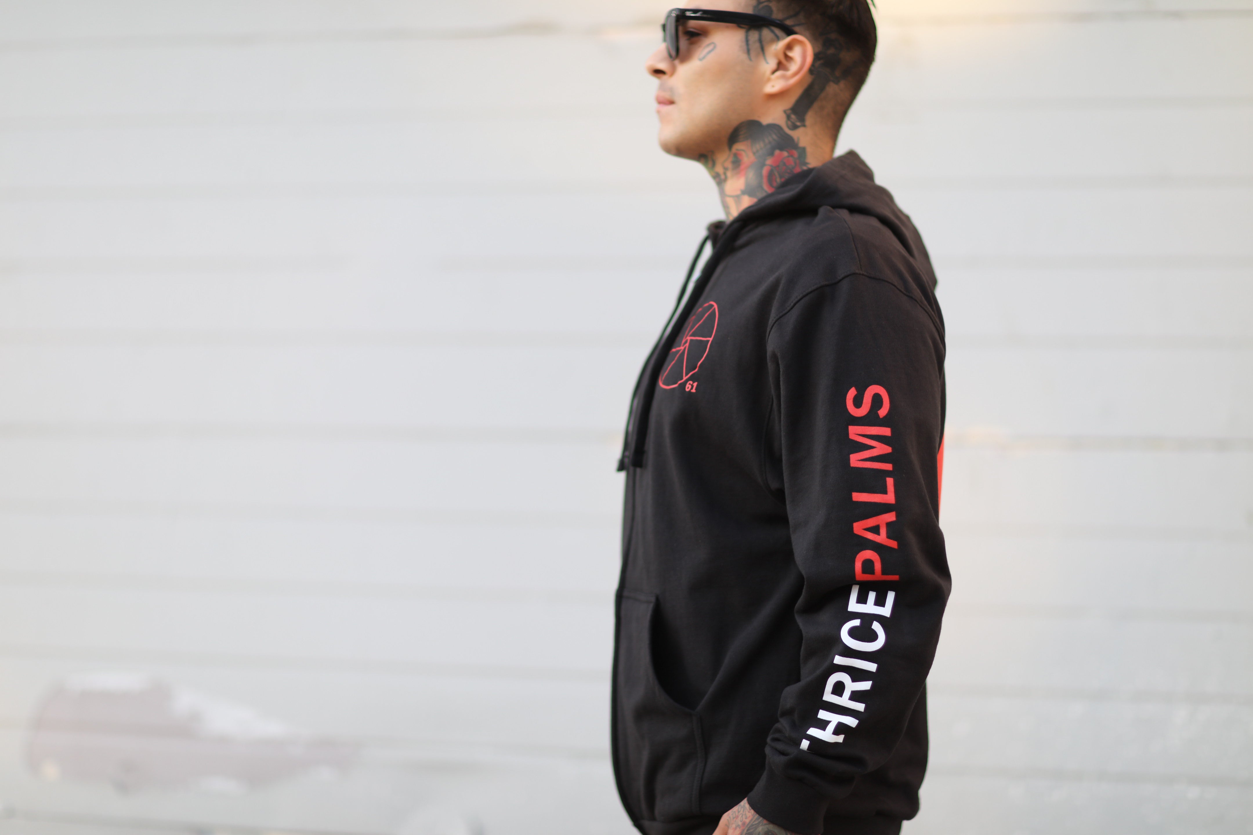 thrice-palms-zip-up-hoodie-schwarz-kapuzenjacke image 4