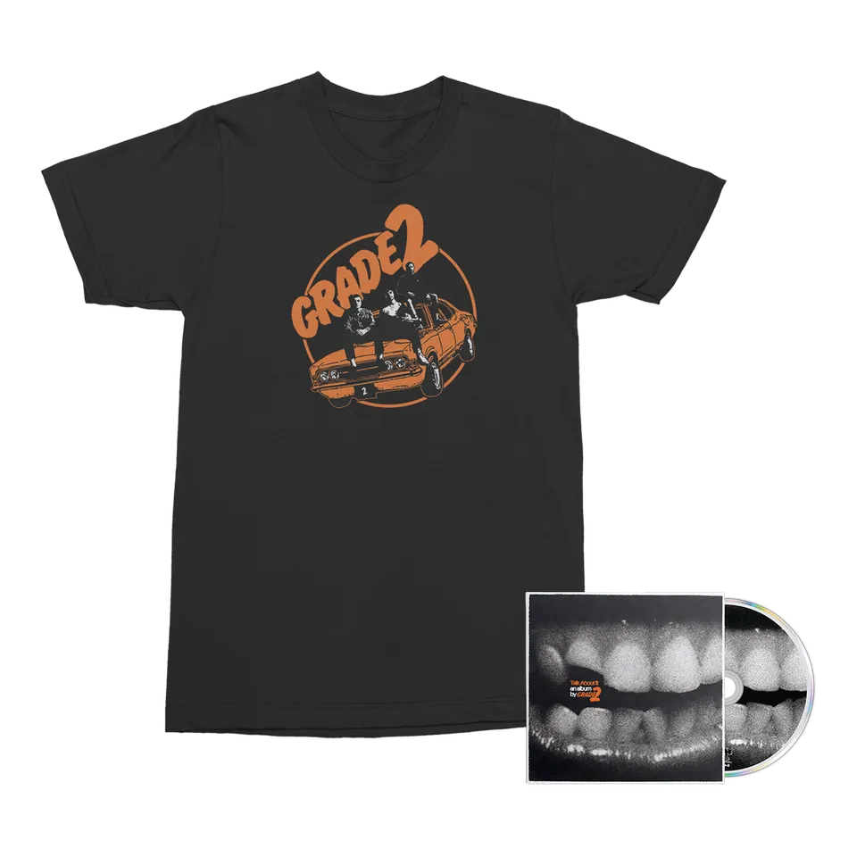 grade-2-talk-about-it-cd-car-t-shirt-bundle-schwarz image 1