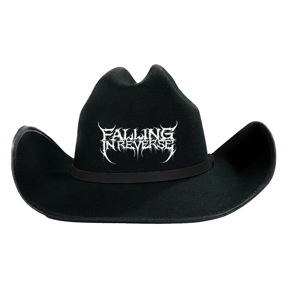 falling-in-reverse-cowboy-hat-hut-schwarz-logo image 1
