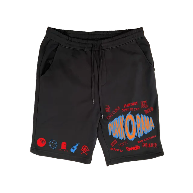punk-o-rama-por-logo-sweat-shorts-schwarz image 1