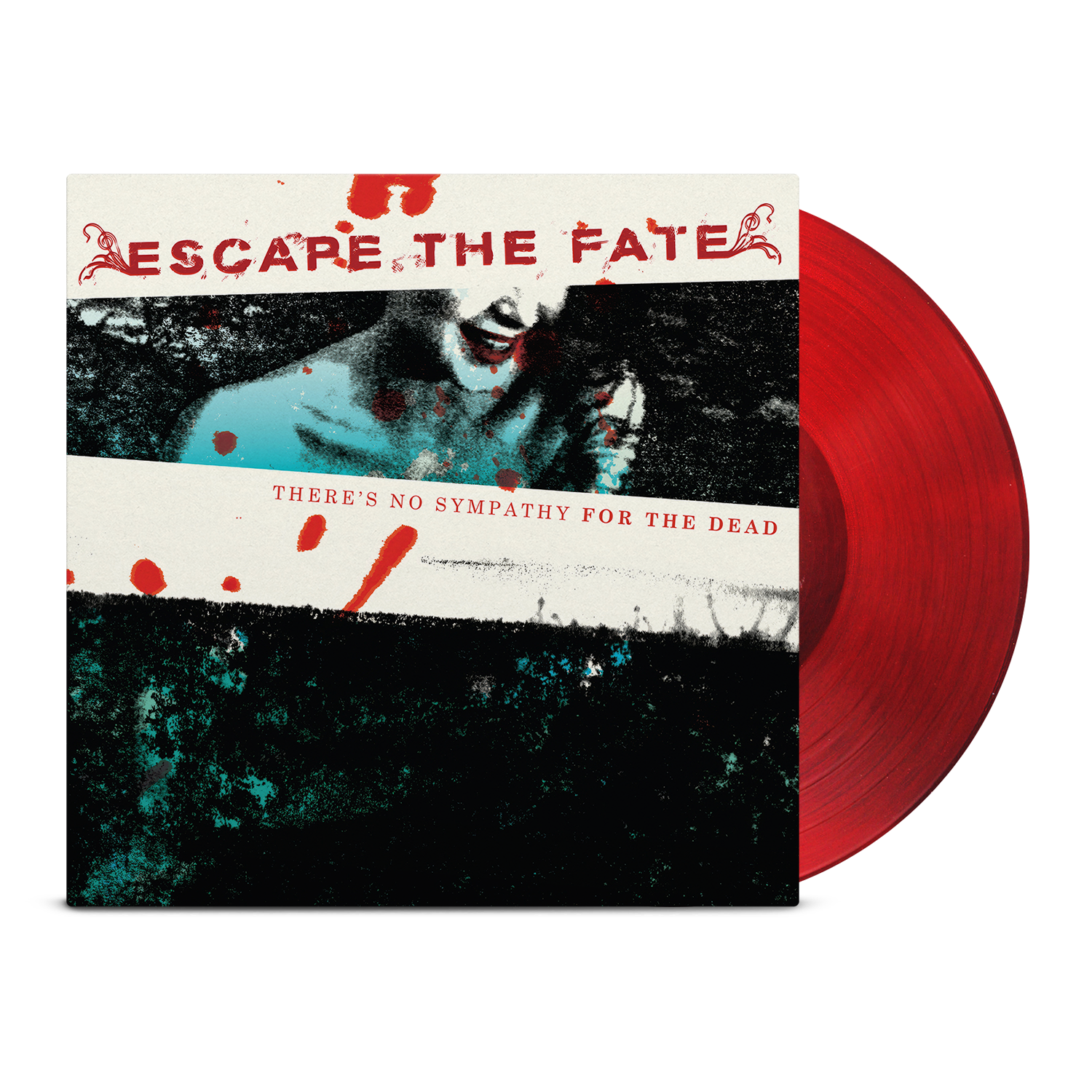 escape-the-fate-no-sympathy-ep-schallplatte-rot-transparent image 1
