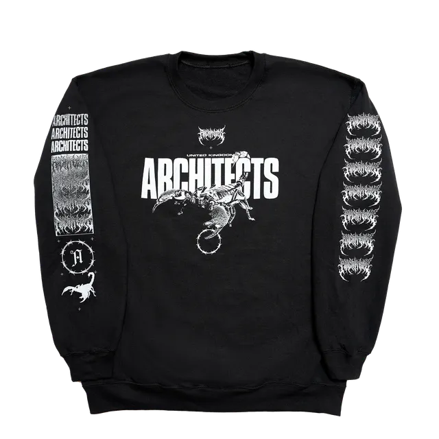 architects-scorpion-eu-2024-tour-crewneck-schwarz-baumwolle image 1