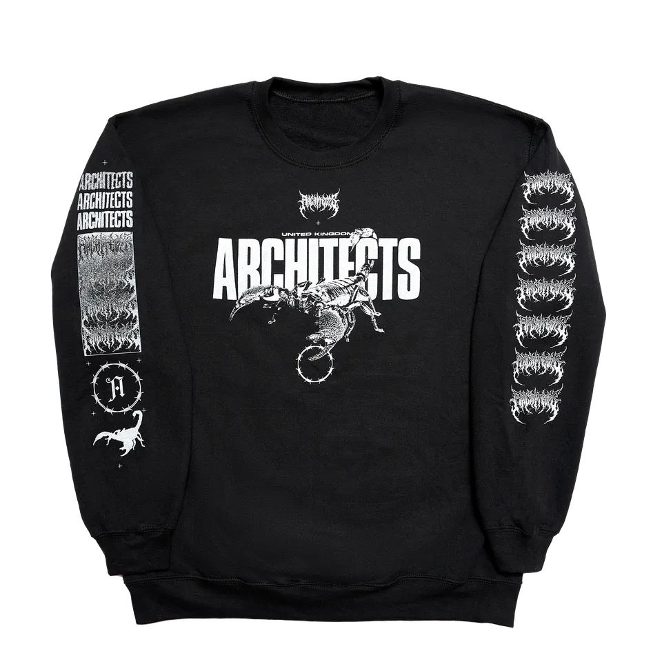 architects-scorpion-eu-2024-tour-crewneck-schwarz-baumwolle image 1