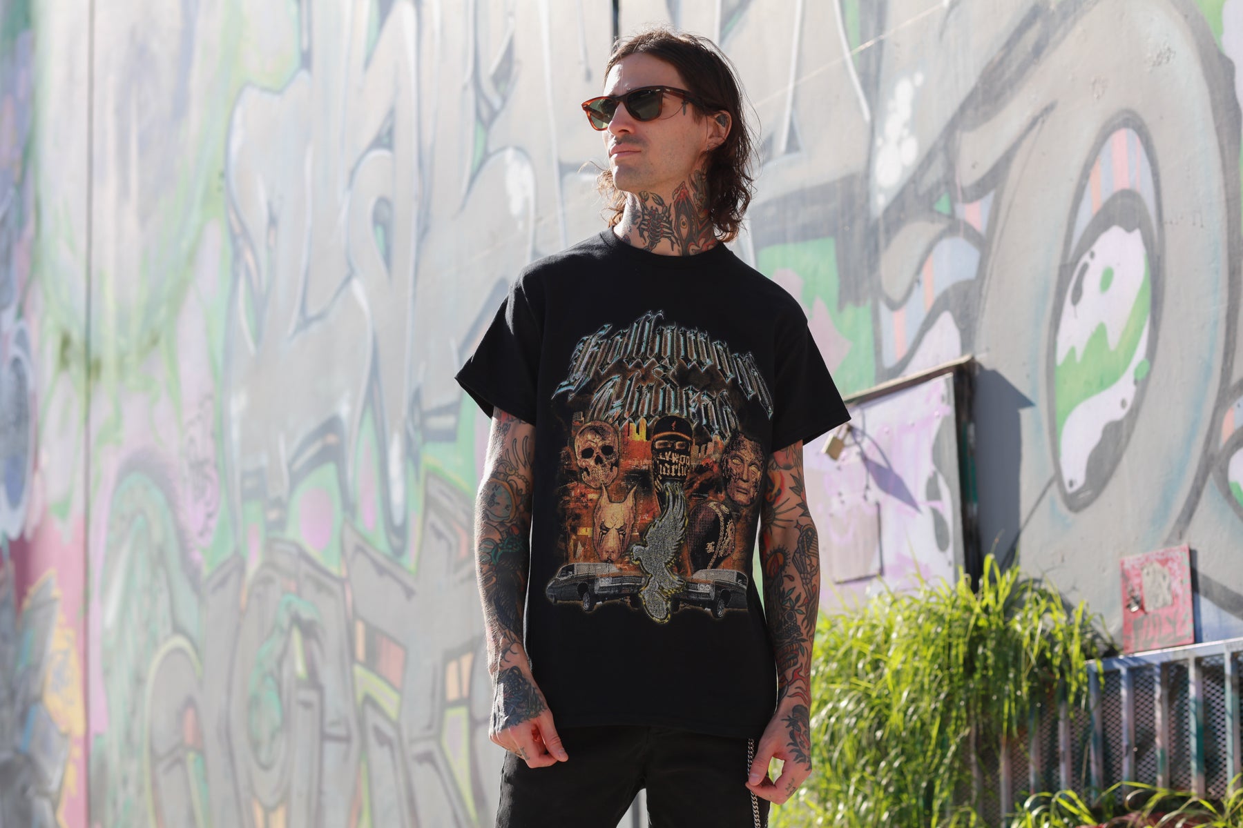hollywood-undead-bling-t-shirt-schwarz-baumwolle image 2