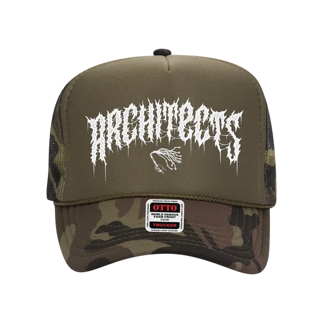 architects-whiplash-camo-cap-kappe-olive-tarnmuster-unisex image 1