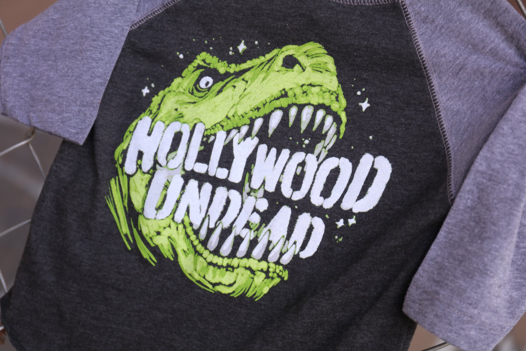 hollywood-undead-t-rex-toddler-raglan-shirt-vintage-smoke image 2