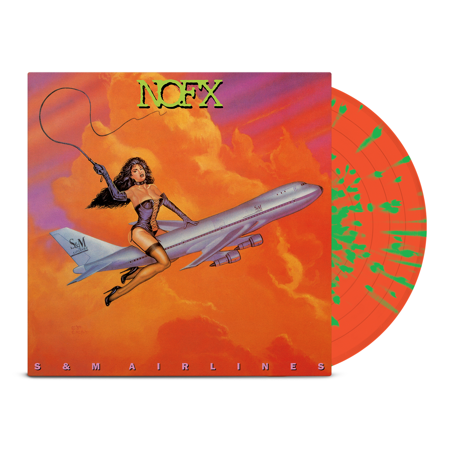 nofx-s-m-airlines-vinyl-lp-orange-green-splatter-limitiert image 1