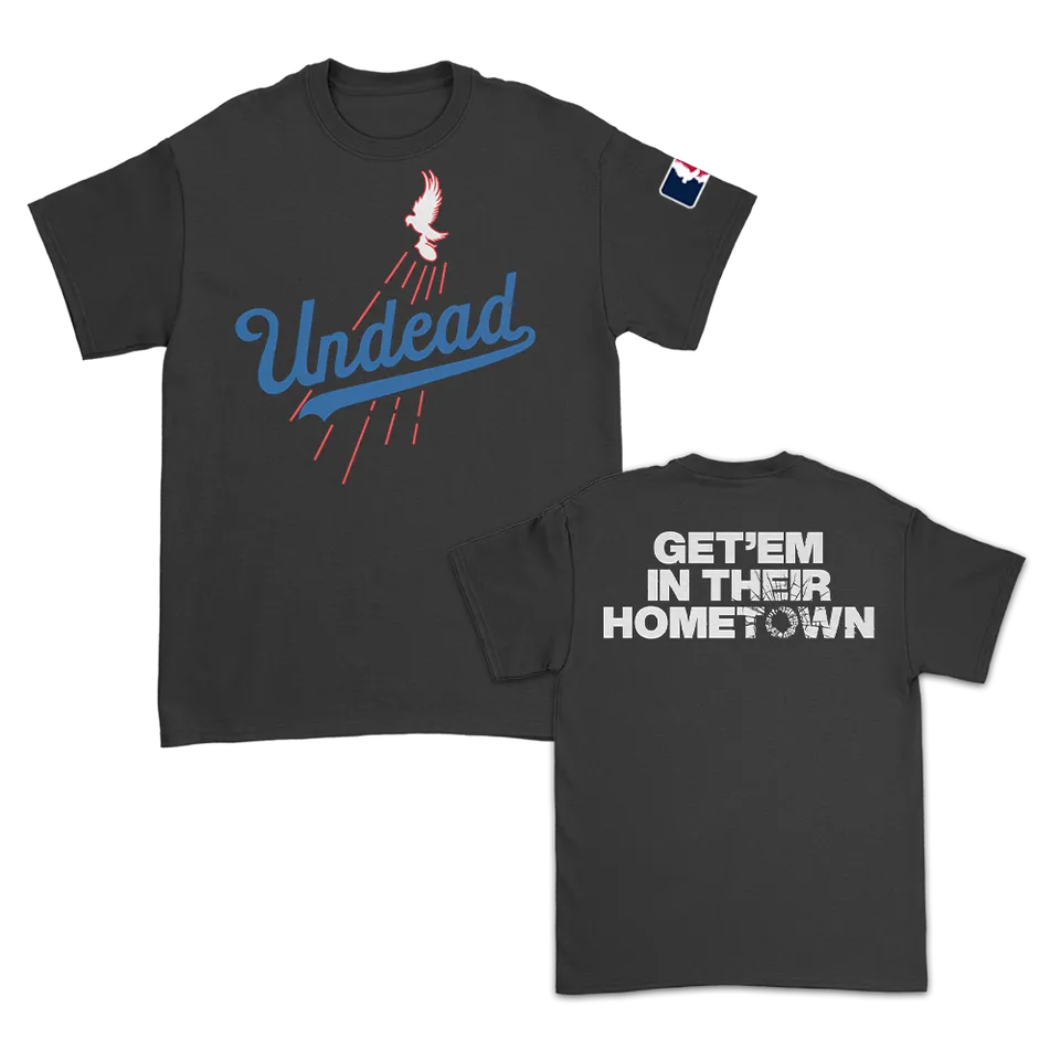 hollywood-undead-undead-baseball-t-shirt-schwarz-baumwolle image 1