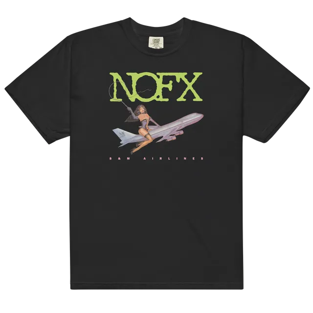 nofx-s-m-airlines-t-shirt-schwarz-baumwolle image 1