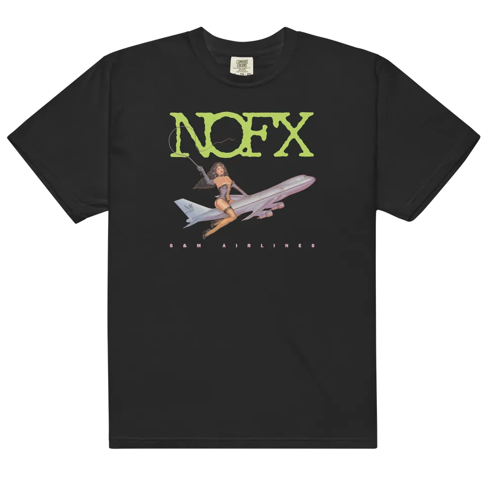 nofx-s-m-airlines-t-shirt-schwarz-baumwolle image 1
