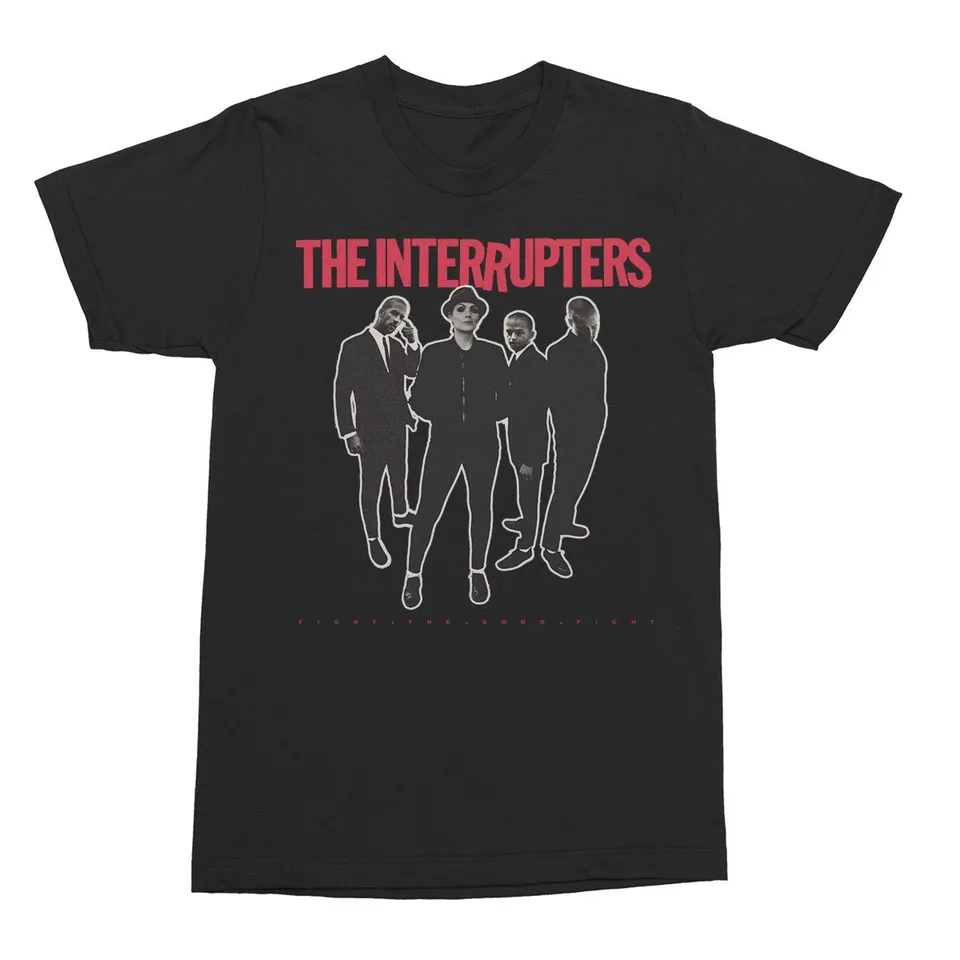 the-interrupters-fight-the-good-fight-t-shirt-schwarz-baumwolle image 1
