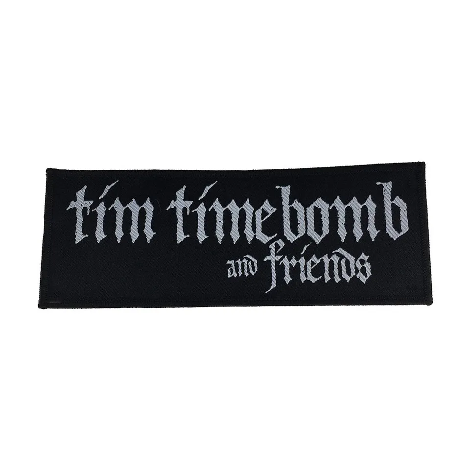 tim-timebomb-logo-patch-bestickt-schwarz-silber image 1