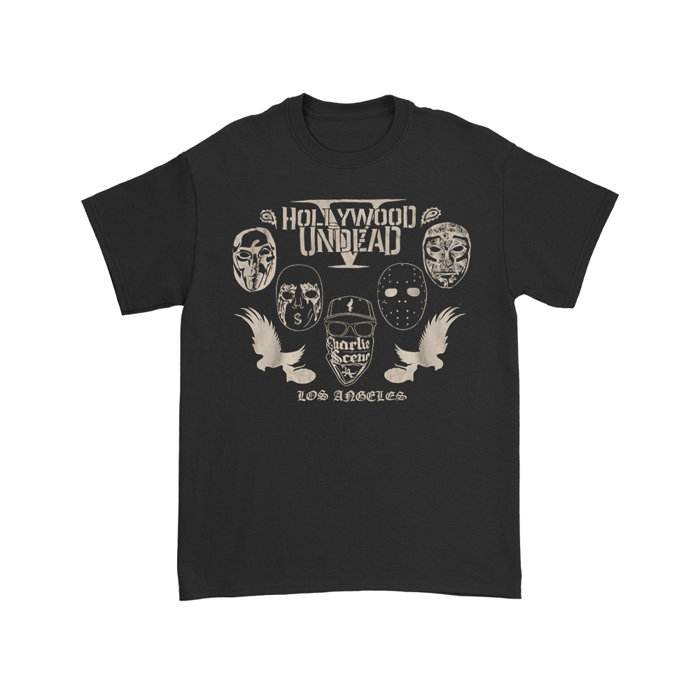 hollywood-undead-los-angeles-logo-tee-t-shirt-schwarz image 1